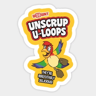 Unscrupu-Loops Sticker